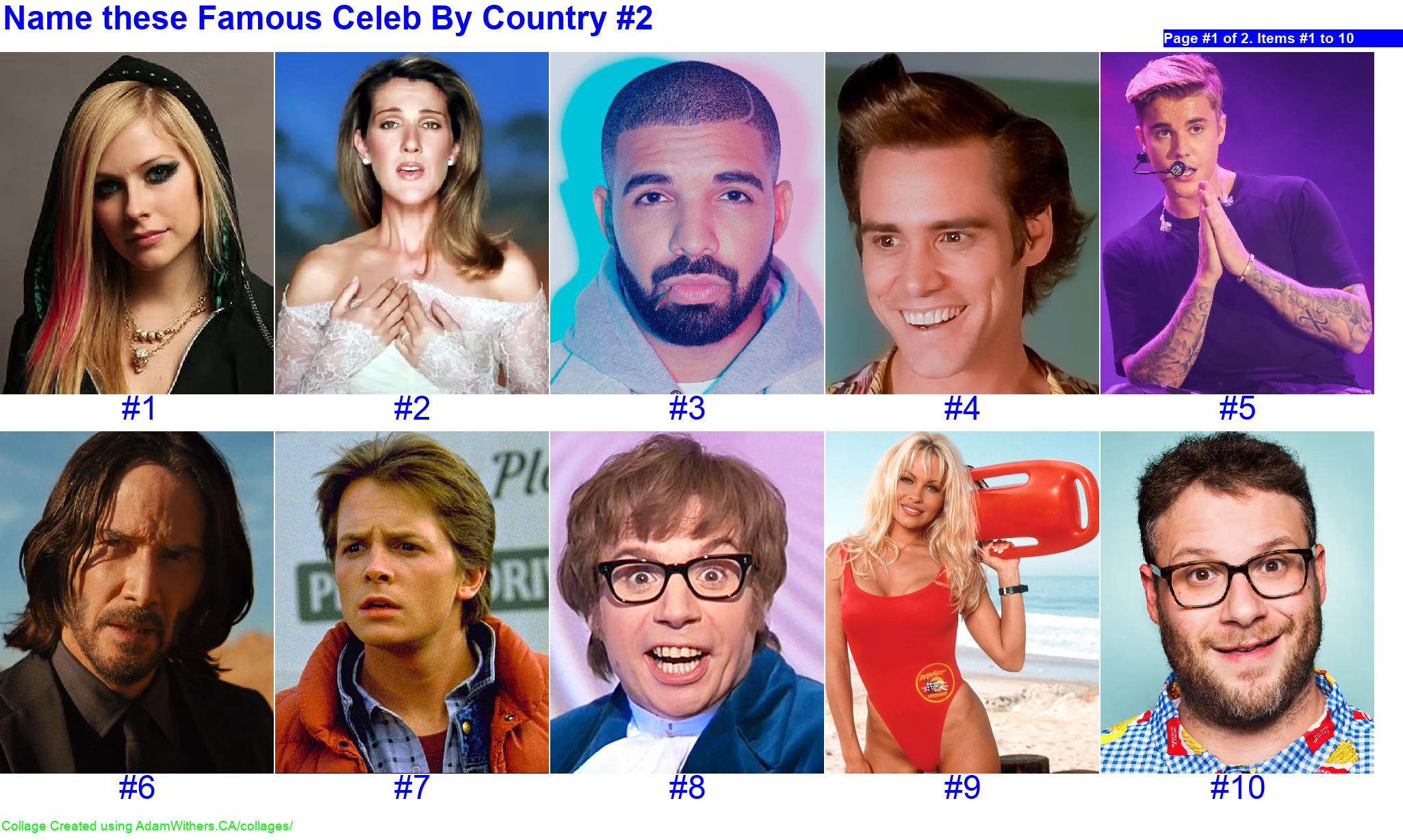 CollageC: guessMostFamousCelebByCountry2 Page 1